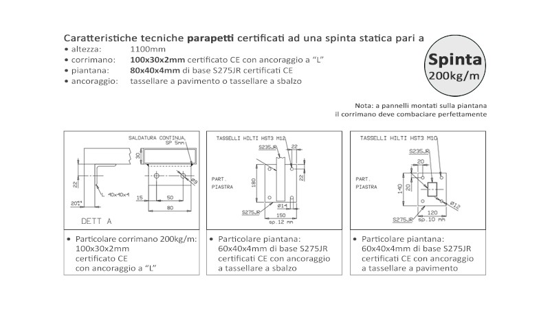 Parapetti e balaustre